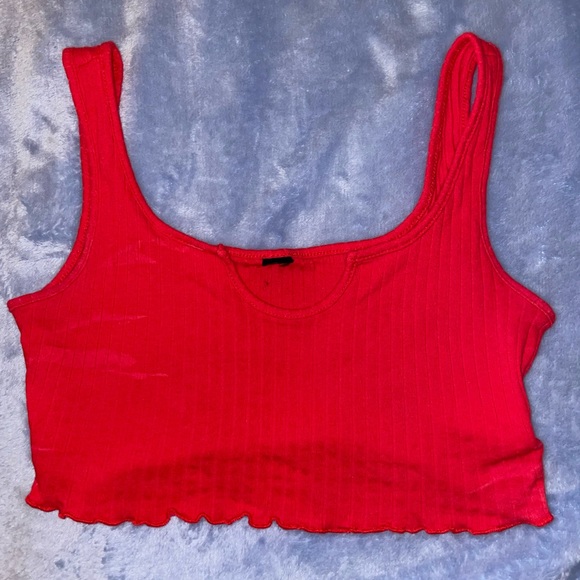 Fashion Nova Tops - Fashion Nova Red Crop Top- NWOT